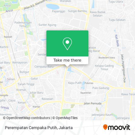 Perempatan Cempaka Putih map