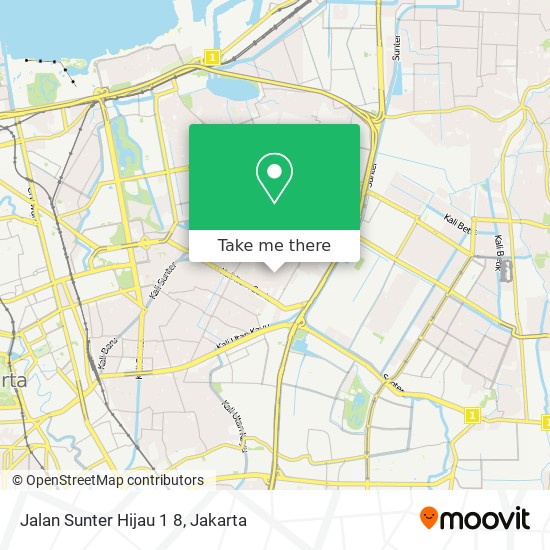 Jalan Sunter Hijau 1 8 map