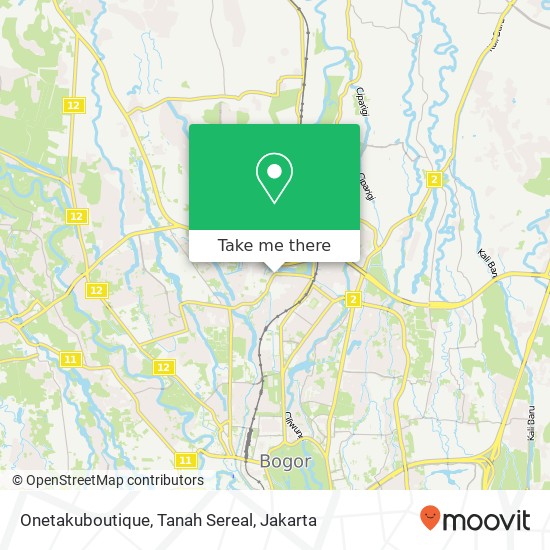 Onetakuboutique, Tanah Sereal map