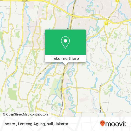 sosro , Lenteng Agung, null map