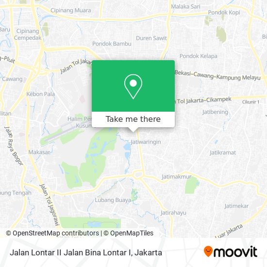 Jalan Lontar II Jalan Bina Lontar I map