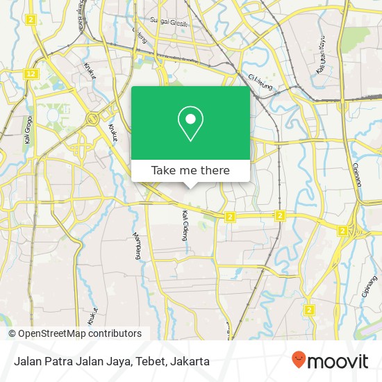 Jalan Patra Jalan Jaya, Tebet map