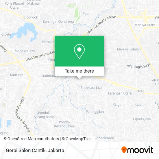 Gerai Salon Cantik map