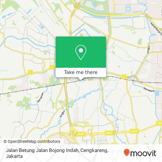 Jalan Betung Jalan Bojong Indah, Cengkareng map