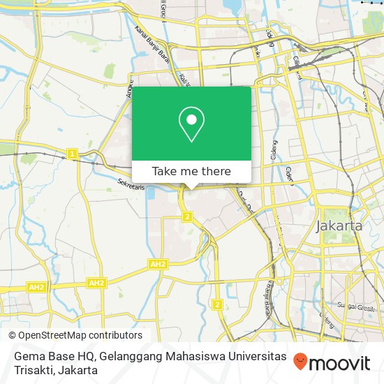 Gema Base HQ, Gelanggang Mahasiswa Universitas Trisakti map