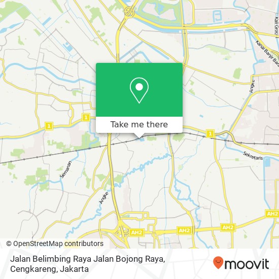 Jalan Belimbing Raya Jalan Bojong Raya, Cengkareng map