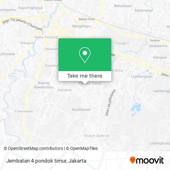 Jembatan 4 pondok timur map