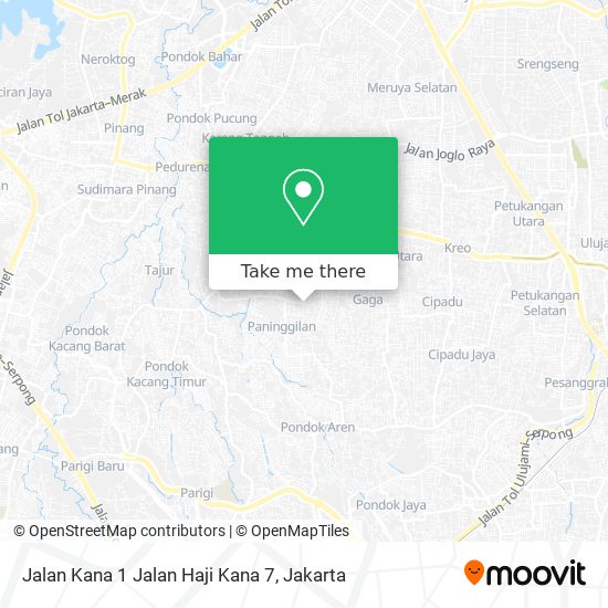 Jalan Kana 1 Jalan Haji Kana 7 map