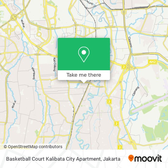 Basketball Court Kalibata City Apartment map