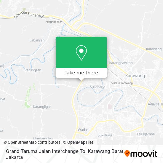 Grand Taruma Jalan Interchange Tol Karawang Barat map