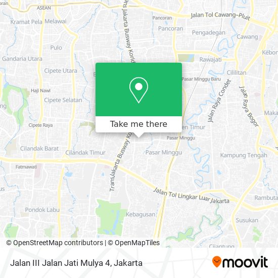 Jalan III Jalan Jati Mulya 4 map