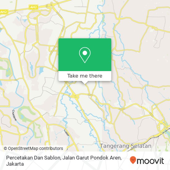 Percetakan Dan Sablon, Jalan Garut Pondok Aren map