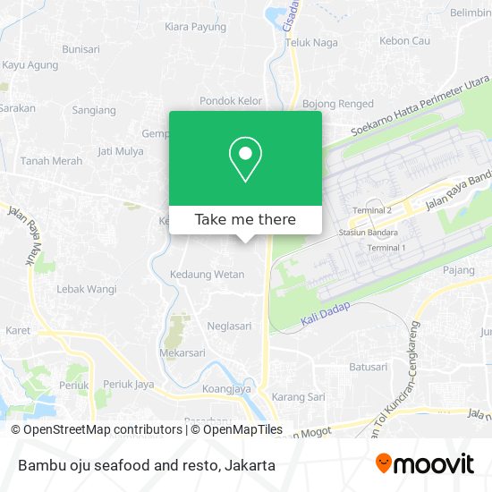 Bambu oju seafood and resto map