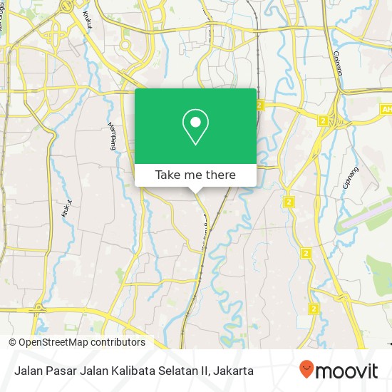 Jalan Pasar Jalan Kalibata Selatan II map