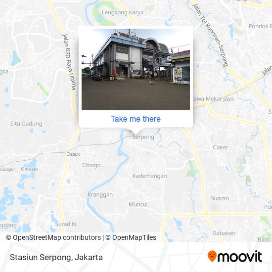 Stasiun Serpong map