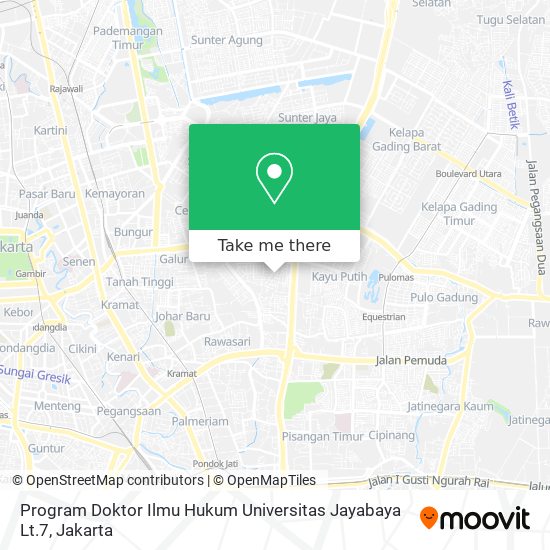 Program Doktor Ilmu Hukum Universitas Jayabaya Lt.7 map