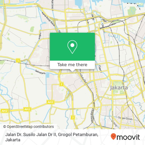 Jalan Dr. Susilo Jalan Dr II, Grogol Petamburan map