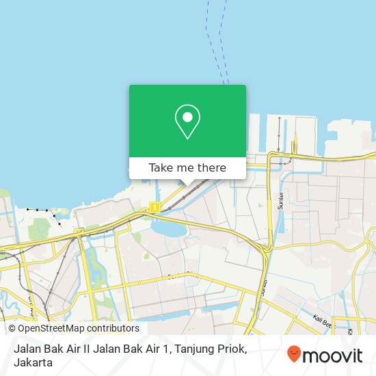 Jalan Bak Air II Jalan Bak Air 1, Tanjung Priok map