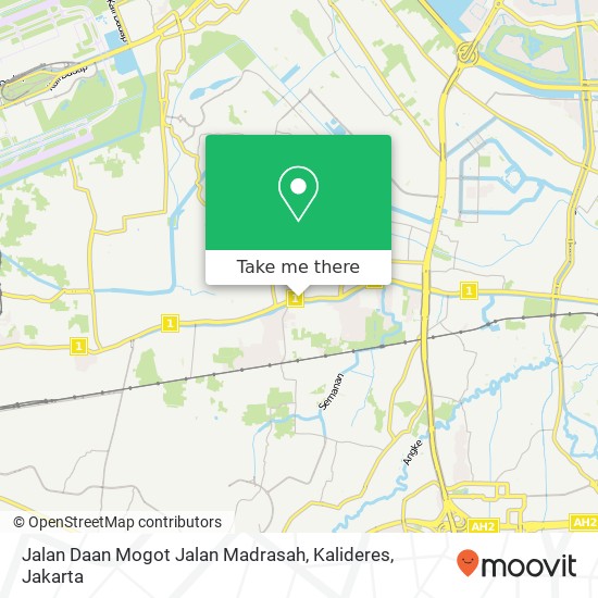 Jalan Daan Mogot Jalan Madrasah, Kalideres map