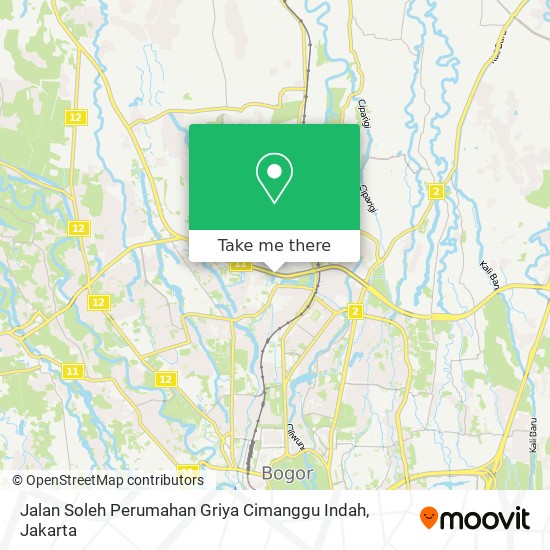 Jalan Soleh Perumahan Griya Cimanggu Indah map