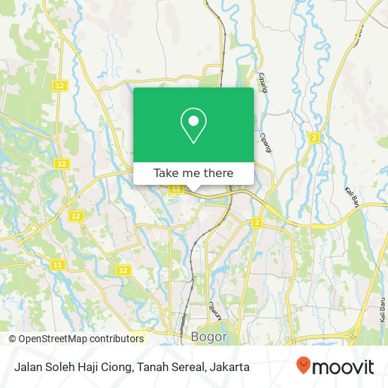 Jalan Soleh Haji Ciong, Tanah Sereal map