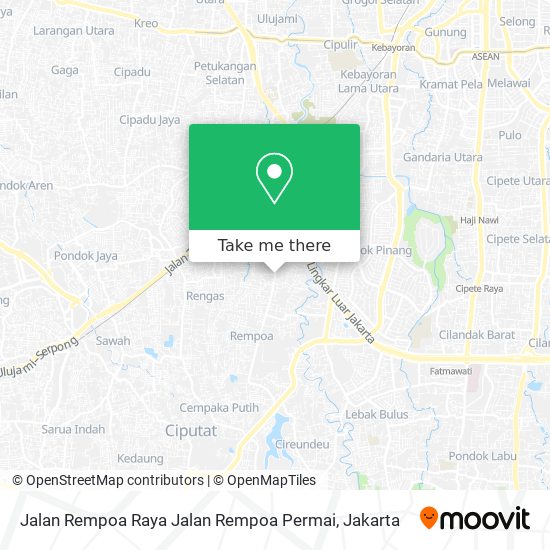 Jalan Rempoa Raya Jalan Rempoa Permai map