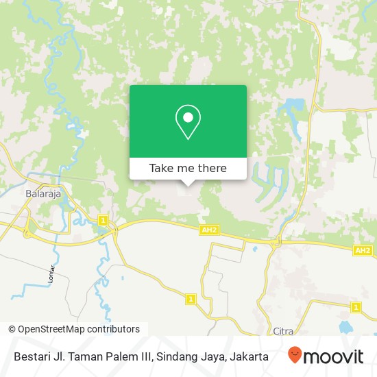 Bestari Jl. Taman Palem III, Sindang Jaya map