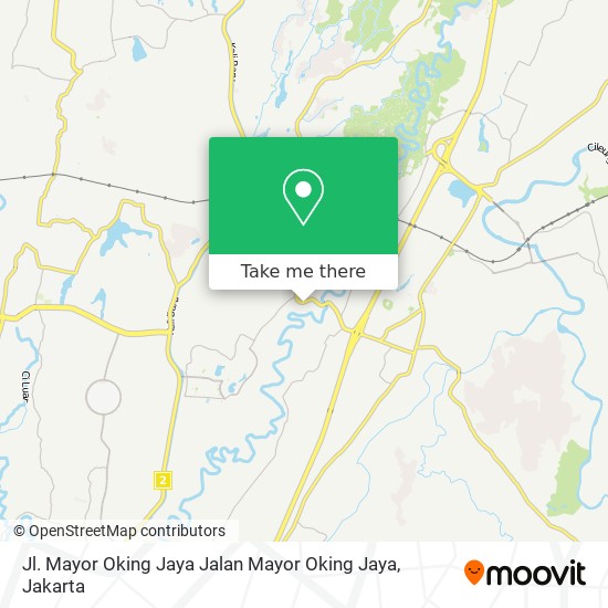 Jl. Mayor Oking Jaya Jalan Mayor Oking Jaya map