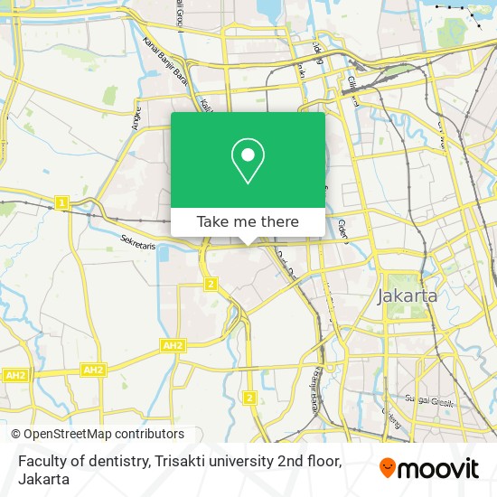 Faculty of dentistry, Trisakti university 2nd floor map