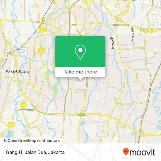 Gang H. Jalan Dua map