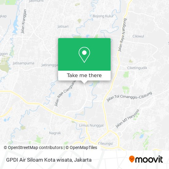 GPDI Air Siloam Kota wisata map