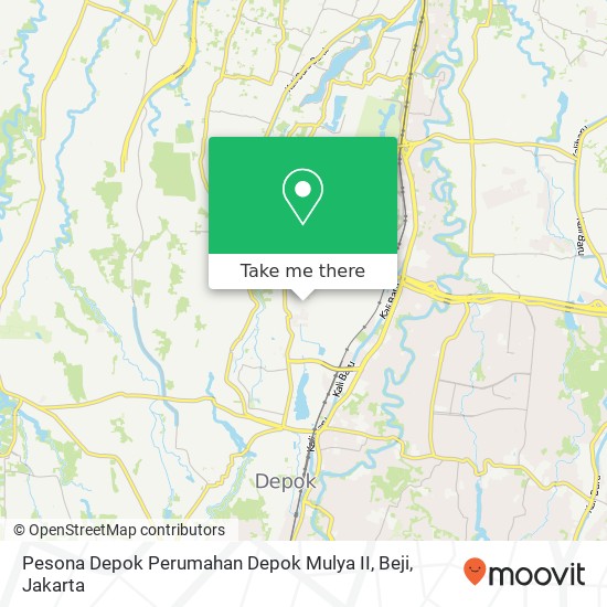 Pesona Depok Perumahan Depok Mulya II, Beji map