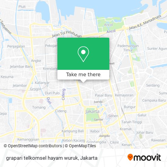 grapari telkomsel hayam wuruk map