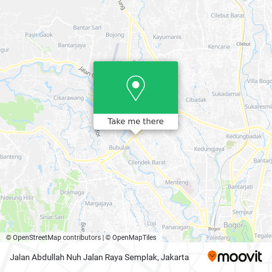 Jalan Abdullah Nuh Jalan Raya Semplak map