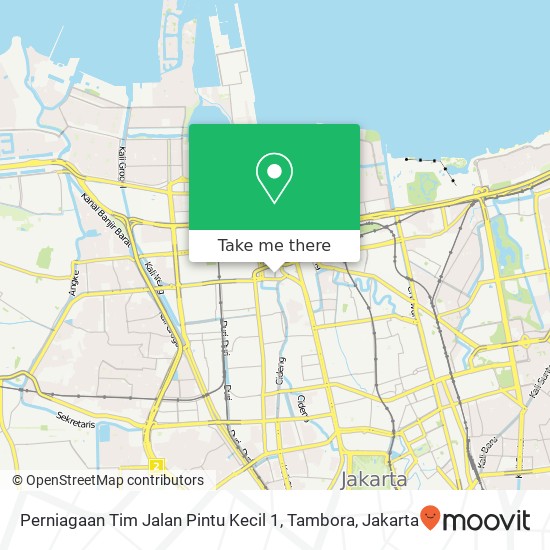 Perniagaan Tim Jalan Pintu Kecil 1, Tambora map