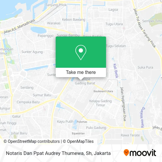 Notaris Dan Ppat Audrey Thumewa, Sh map