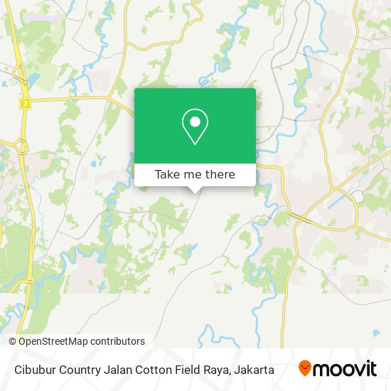 Cibubur Country Jalan Cotton Field Raya map