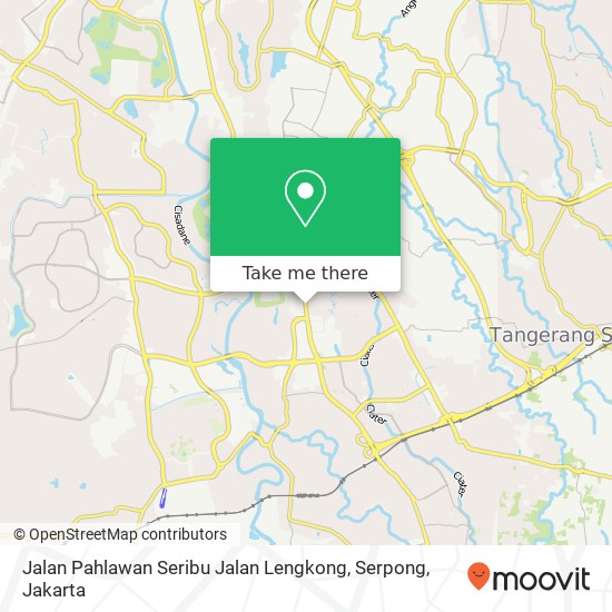 Jalan Pahlawan Seribu Jalan Lengkong, Serpong map