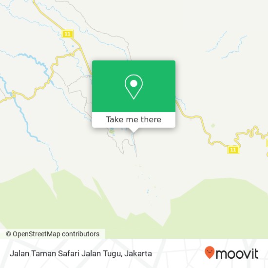 Jalan Taman Safari Jalan Tugu, Cisarua map