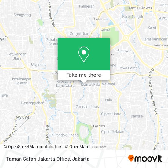 Taman Safari Jakarta Office map
