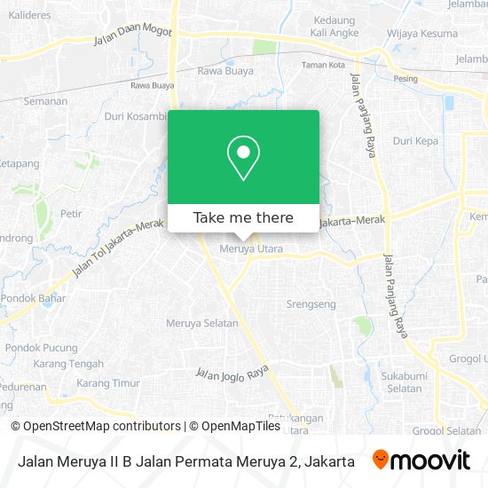 Jalan Meruya II B Jalan Permata Meruya 2 map
