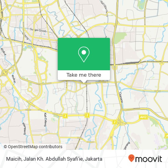 Maicih, Jalan Kh. Abdullah Syafi'ie map