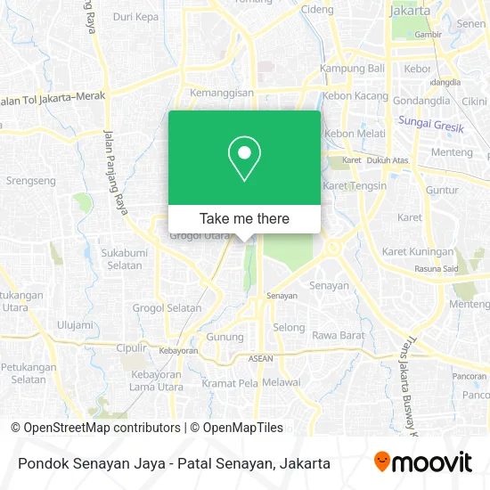 Pondok Senayan Jaya - Patal Senayan map