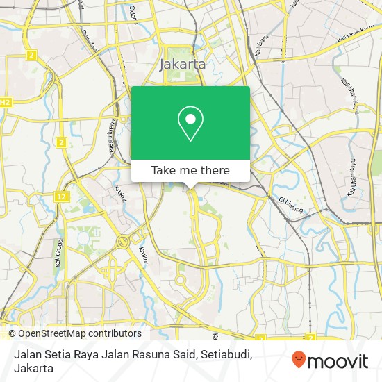 Jalan Setia Raya Jalan Rasuna Said, Setiabudi map