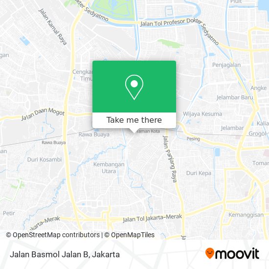 Jalan Basmol Jalan B map