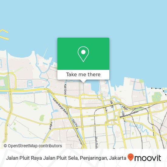 Jalan Pluit Raya Jalan Pluit Sela, Penjaringan map