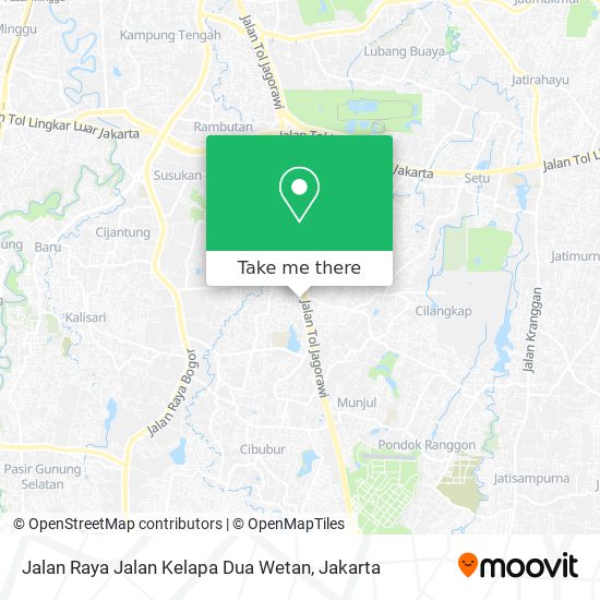 Jalan Raya Jalan Kelapa Dua Wetan map
