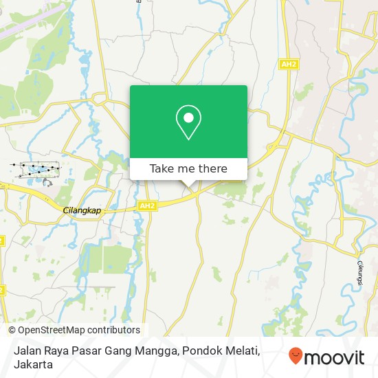 Jalan Raya Pasar Gang Mangga, Pondok Melati map