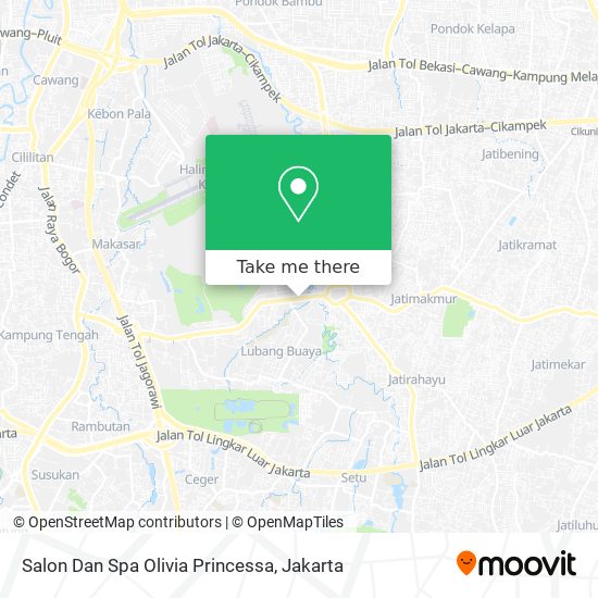 Salon Dan Spa Olivia Princessa map