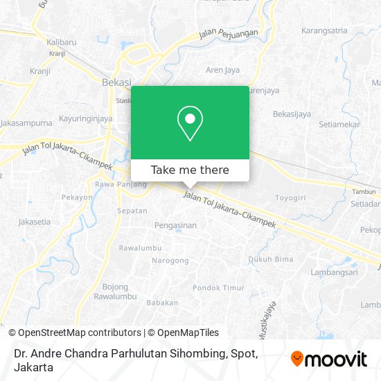 Dr. Andre Chandra Parhulutan Sihombing, Spot map